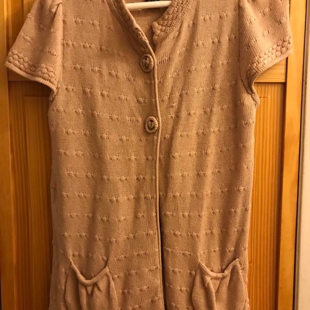 Women's short capped-sleeved  sweater
